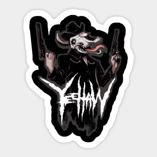 Cowboy Metal Sticker